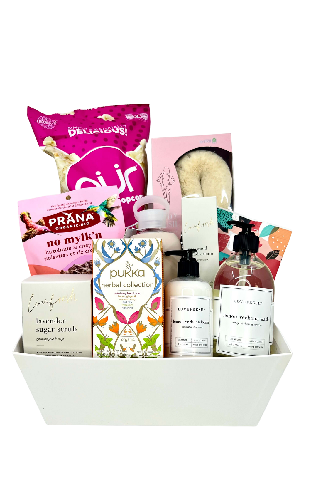 Valentines day gifts baskets - all natural and organic, vegan, vegetarian, gluten-free, dairy-free, nut-free.